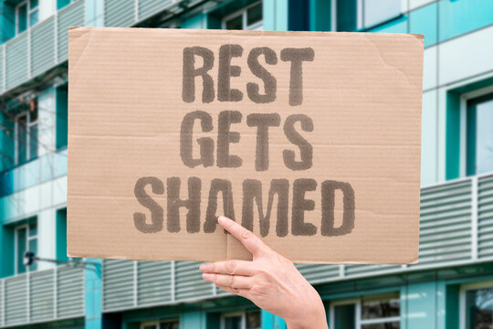 "Rest Gets Shamed" Taking rest is socially penalised in productivity-obsessed cultures. SOCIALLY. PENALISED. PRODUCTIVITY. OBSESSED. CULTURES.