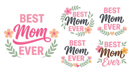 Vector greetings for Mother's Day. Vector, illustration, minimalist, icon, icon set © Kingko