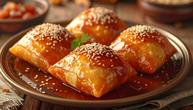 Delicious Mutabbaq - A Sweet Middle Eastern Pastry Delight.