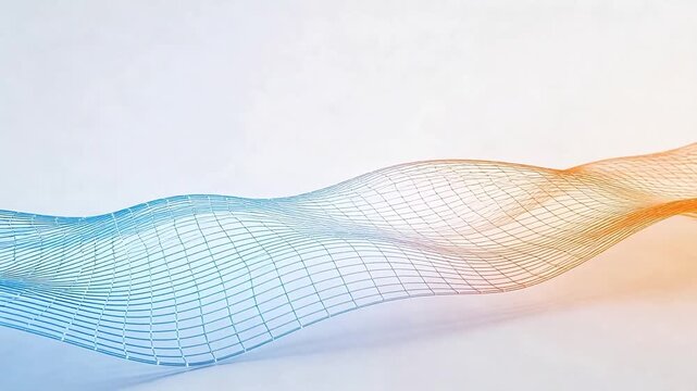 Abstract wave grid pattern