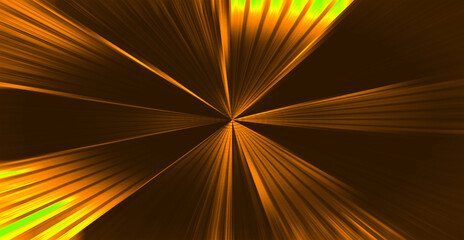 Obraz premium golden tunnel with strong, light radiating lines feels very majestic and expensive.