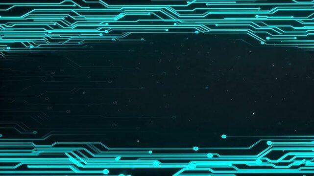 Abstract digital circuit pattern