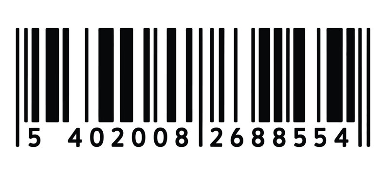 Barcode icon, for product labeling, retail scanning, inventory management, e-commerce, and packaging design, minimalist linear barcode graphic