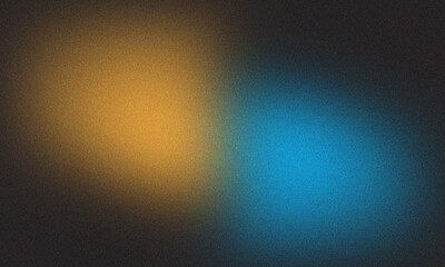 Obraz premium Dark grainy abstract background with teal orange cyan glowing noise gradient texture Vibrant digital noise texture backdrop with teal orange and cyan gradient glow effect