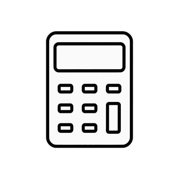 Simple black calculator icon