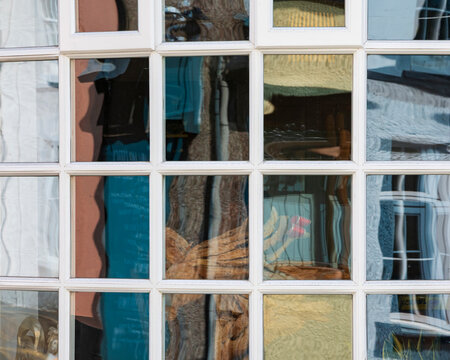 House Window Reflections in the town of Crickhowell