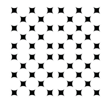 A clean, geometric seamless pattern featuring repeating four-pointed stars (sparkles). Great for festive backgrounds, magical themes, or high-end luxury branding.