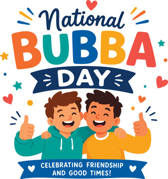 Two friends celebrating Bubba Day together.