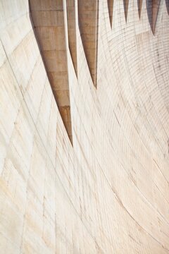 Hoover Dam concrete and architectural detail, Boulder City, Nevada, USA