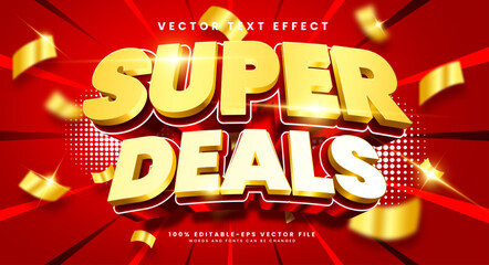 Super deals 3d editable vector text style effect, suitable for promotion product name © VFX Pro