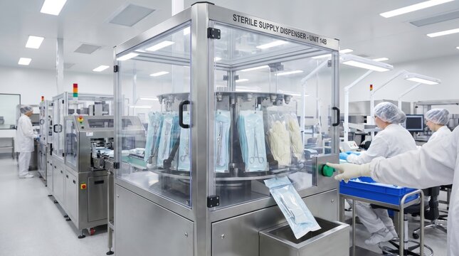 Sterile Supply Dispenser for Blood Donation Equipment