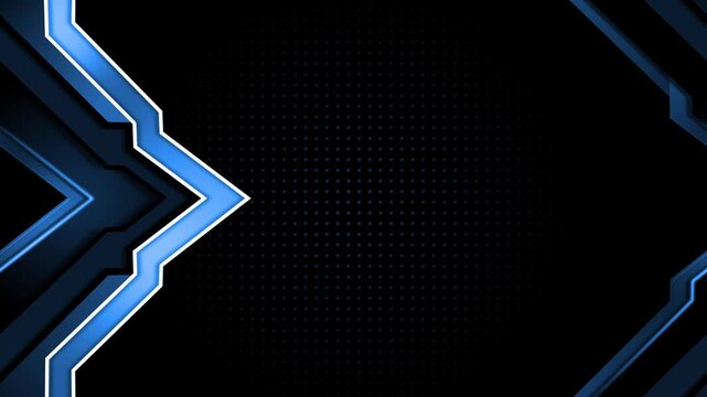 Abstract background with layered angular chevron shapes animation