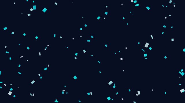 Falling Blue Confetti Celebration Background
