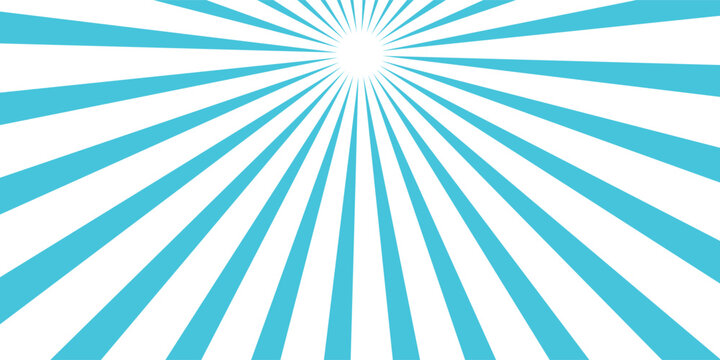 Blue Turquoise color and white color Sunburst for the background. flag of japanese. The rising sun.
