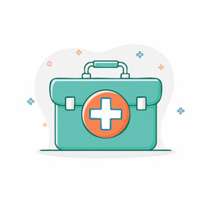 Fototapeta premium First Aid Kit Icon