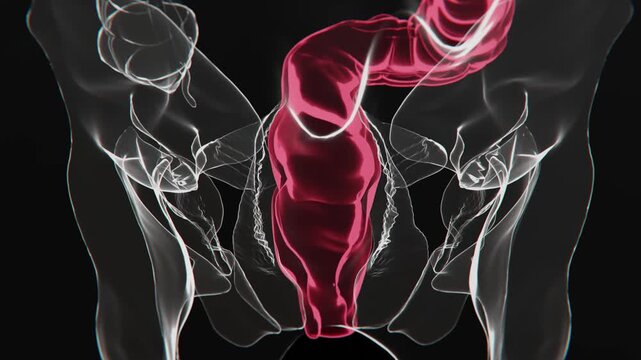 Showing Hemorrhoids are swollen and inflamed veins in the rectum | Hemorrhoids Xray Video in 4K