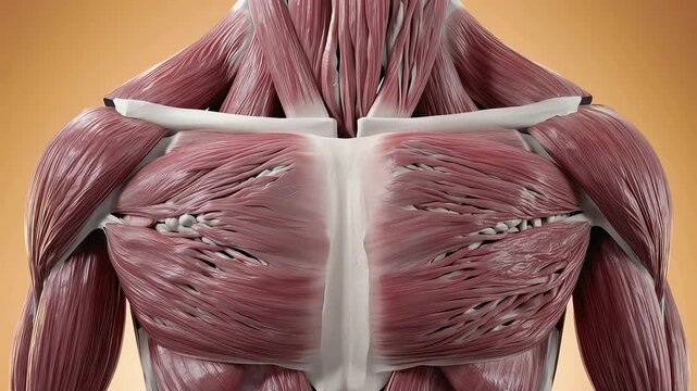 Aging human muscle tissue fibers 