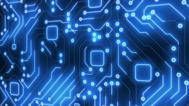 blue circuit board