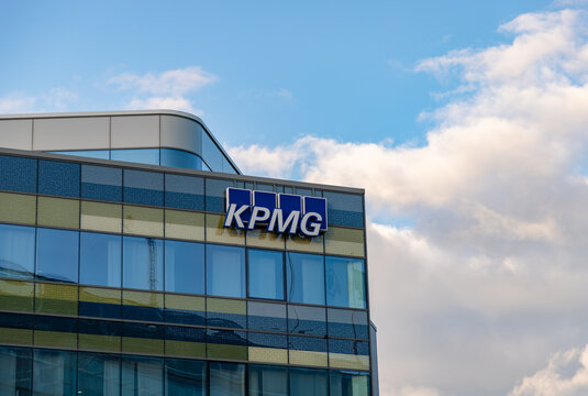 Helsinki, Finland - August 20, 2025: A picture of the KPMG offices in Helsinki.
