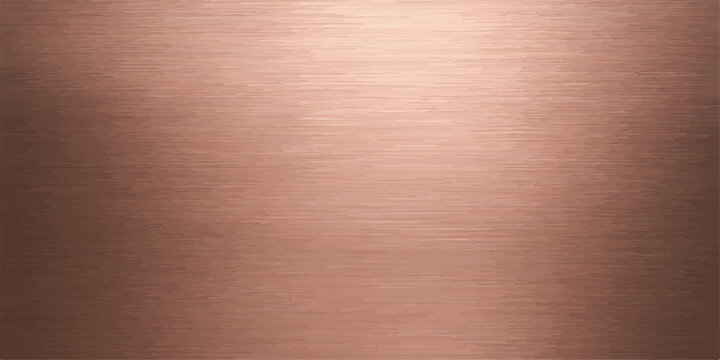 Brushed copper texture with warm spotlight brushed metal metallic surface