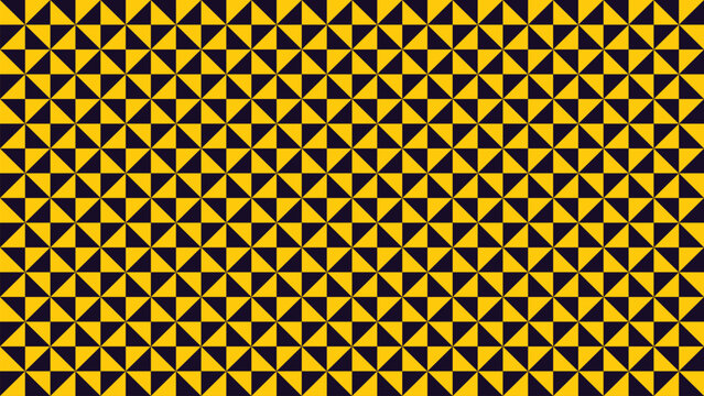 Abstract yellow triangle pattern background with dense geometric shapes seamless repeating texture modern bold design backdrop for branding packaging textile and decor use