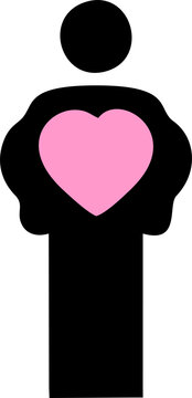 Heart icon set Love, romance, hearts, romantic, falling in love, sympathy