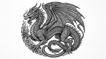 dragon tattoo design © Pan