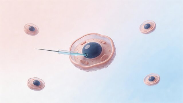 Cell with needle insertion