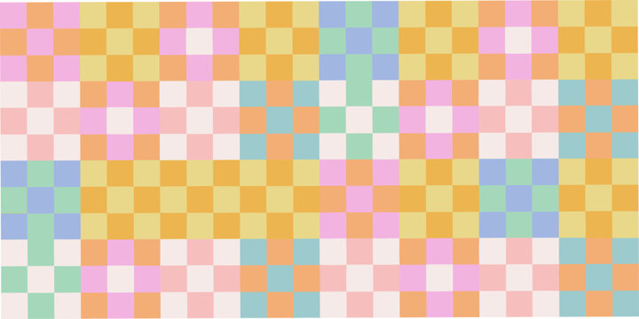 pastel patchwork pattern with soft square blocks