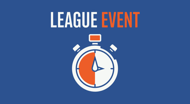 League Event Countdown Timer Indicating The Start And Duration Of An Activity