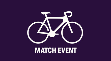 Fototapeta premium Match Event Bicycle Logo Representing Cycling Races and Tournaments Across the Globe