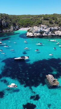 Sea drone footage - Menorca - Spain