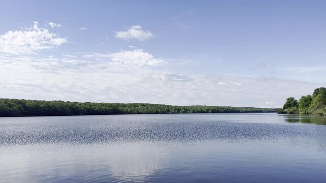 Relaxing Morning on a Quiet Lake