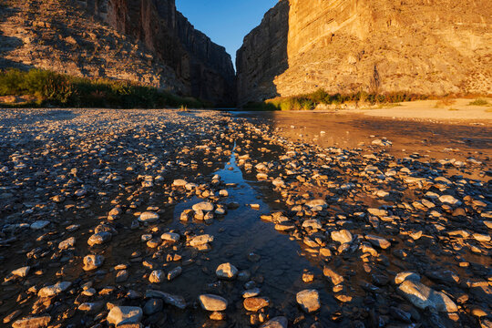 Santa Elena Canyon at Sunrise, Big Bend National Park,