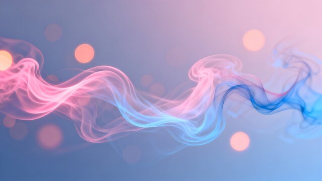 Colorful swirling smoke patterns
