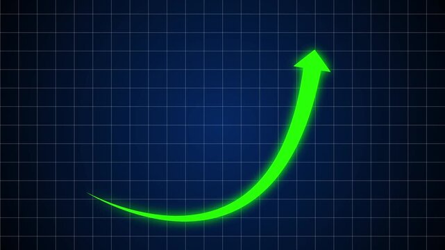 Abstract a fast business graph growth chart. arrow growth and success concept