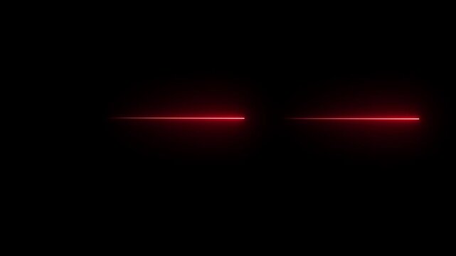 tow Straight neon lazer line