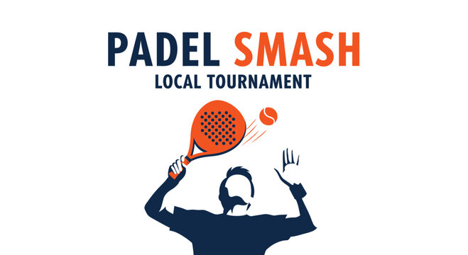 Padle Smash Tournament: Dynamic Illustration of a Local Sport Competition