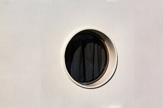 Porthole window on a Puget Sound ferry, Seattle