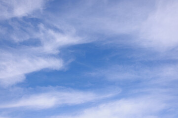Obraz premium feather clouds in the blue sky
