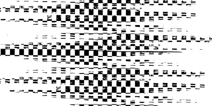 Black and white checkered pattern, Checkerboard seamless pattern. Eps 10