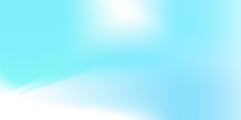 Obraz premium Gradient background with blue sky. Light blue color vector illustration. Abstract gradation backdrop. Design for banner, flyer, poster