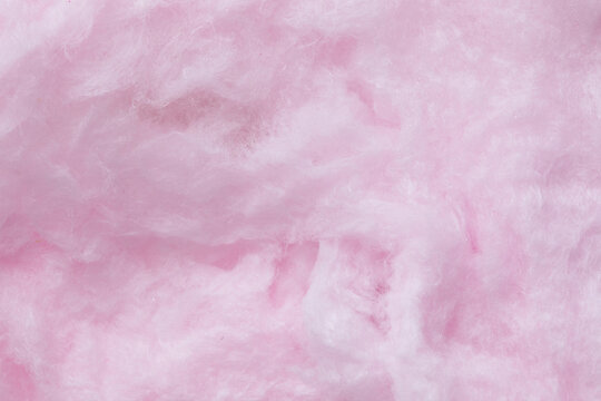 Soft cotton candy sugar texture for trendy summer party design, candy floss festive sweet pastel pink abstract background.