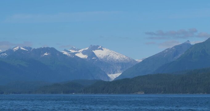 Amazing landscape of Alaska in a sunny summer day.