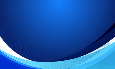 Fototapeta premium Abstract Blue and White Dynamic Wave Background with Elegant Curved Lines for Corporate Business Presentation and Web Header Design
