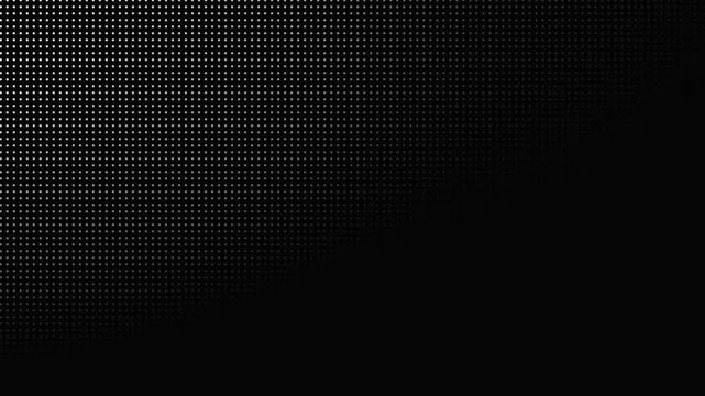Halftone Dot Pattern Grid Animation for Retro Digital Screen Effect and Technology Backgrounds