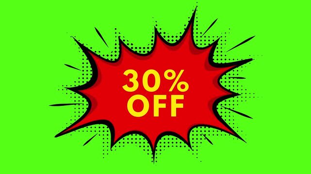 30 Percent Off Discount Sale Animation &ndash; Promotional Motion Graphics Video Template.mp4