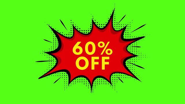 60 Percent Off Discount Sale Animation &ndash; Promotional Motion Graphics Video Template.mp4