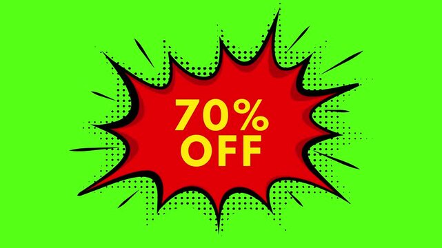 10 Percent Off Discount Sale Animation &ndash; Promotional Motion Graphics Video Template