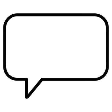Speech bubble silhouette transparent background, white background
